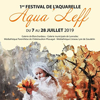 affiche exposition aquarelle aqualeff Bretagne