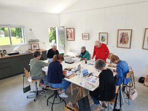 Atelier 6 cours peinture aquarelle Saint Malo Cancale - Céline Dodeman