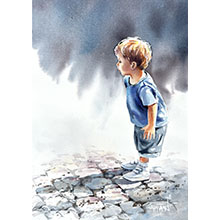 Garçon – Céline Dodeman cours & aquarelle